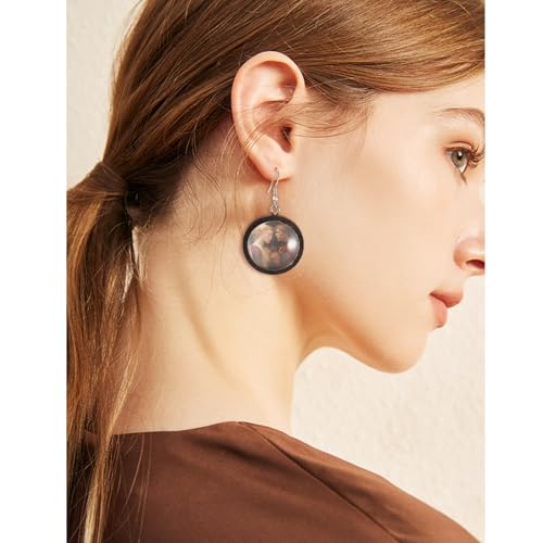 10 sets blanco bezel hanger trays houten hanger cabochon instellingen met glazen dome cabochons voor sieraden maken cameo foto scrapbooking koffie 4