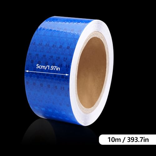 Reflectieve kleefband, 5 cm x 10 m, Reflectieve kleefband, Reflectieve kleefband, 5 cm x 10 m, voor voertuigen, Aanhangwagens, fietsen, Helmen