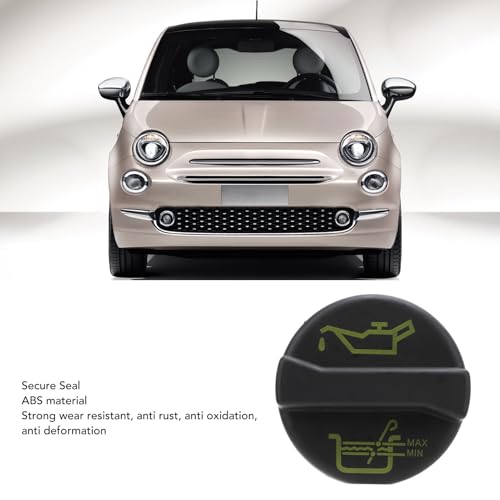 Motorolie vullende kap, bevestiging Seal vervanging voor 500 Grande PUNTO Evo 1.2 8V met massief ABS materiaal, van toepassing op PUNTO, Panda, Idee, MK2B PUNTO, SEICENTO 5