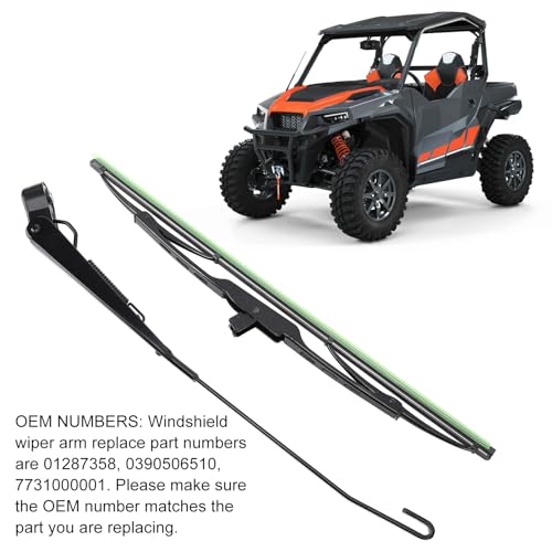 Ruitenwisser arm 105° Wiper arm met mes 0390506510 Lange As Windscherm Wiper Arm voor Tractor Visboot ATV UTV 3