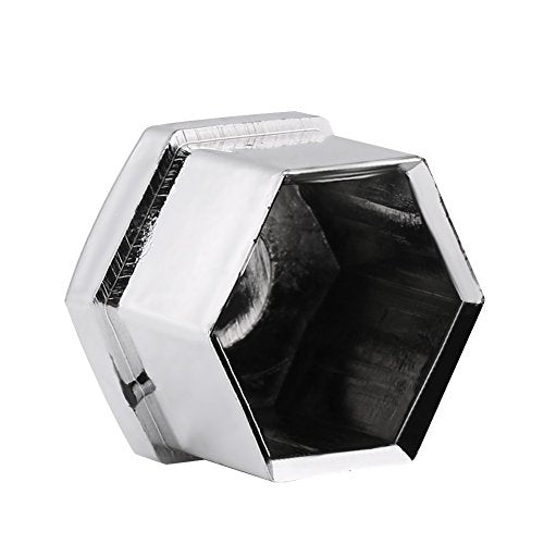 Notenhoes, Verpakking van 20, 19 mm, Wheel Nut Bolt, Hex Beschermkappen voor Wiel Noten, Chrome 4