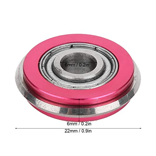 Tegel snijwiel, 22 × 6 × 6 mm Carbide Ceramic Tile Cutter vervanging snijwiel snijwiel met Allen sleutel en schroef voor handmatige snijmachine (12000M(Pink))