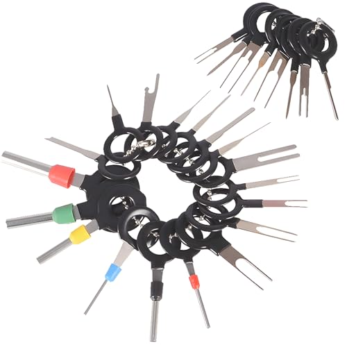 26 st. Car Cable Plug Demontage Tool Terminal Plug Connection Demontage Release Tool voor platte en ronde Plug Contacten