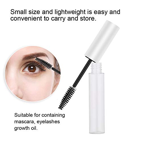 10ml Leeg Mascara Tube met wimper Wand Portable Navulbare Mascara Tubes Eyelash Cream Container fles DIY Cosmetics(White) 4