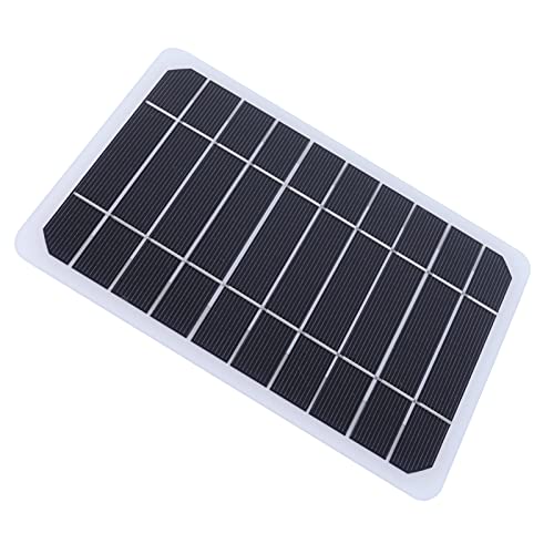Solar Panel, 5W 5V Monokristallijn Solar Panel USB Buiten Solar Batterij Charger Board Mobiele voeding voor het opladen van mobiele telefoon, Solar Panel 3