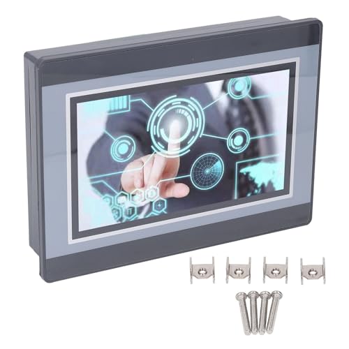 PLC Control Programmable Logic Controller 7 Inch TFT LCD Display Touch Screen Monitor HMI PLC Control Board 800x480px DC24V 5A Relay output 12 Inch 8 Out PLC 3