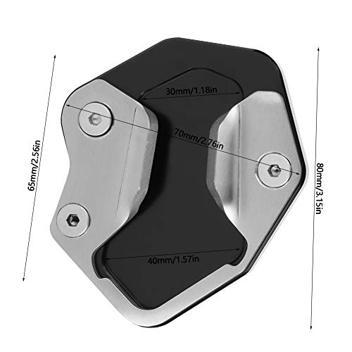 CNC Aluminium Motorfiets Side Stand Extension Pad Vergroter Glanzend Stijlvolle Ondersteuning Verbeter Control Kit voor Triumph Tiger 800 2013-2017