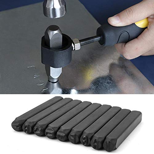 36 Drop Letters, 6 mm Letter and Number Stamp Set Gemaakt van Carbon Steel/A-Z en 0-9 Drop Letters, Numbers and Letters, Punch Set voor metaal, hout, leder 4