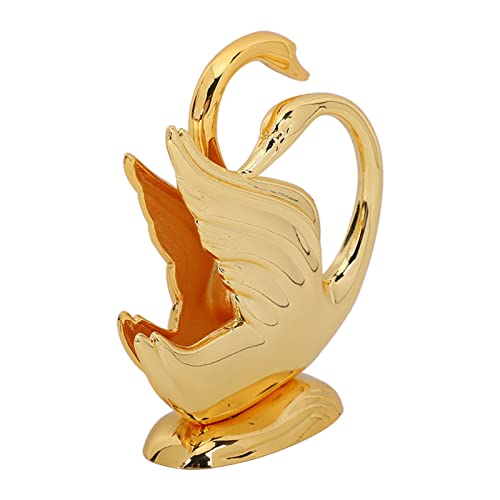 Moderne Napkin houder Golden Swan Napkin houder Zwaan Napkin houder, Golden Swan Design Roestvrij Legering Elegante stijl Metalen Napkin houder voor Napkin Bar Hotel