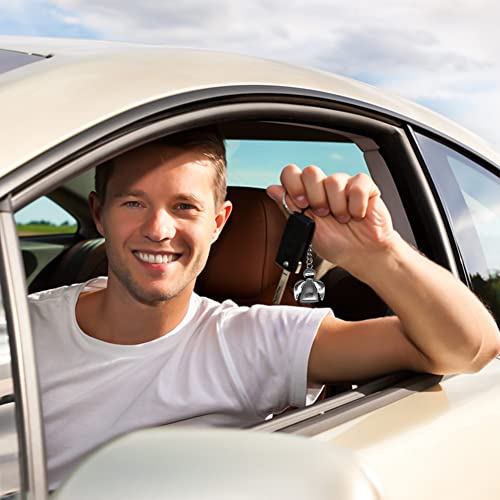 Mooie Silver Guardian Angel Keychain, Kleine Zinklegering sleutelhanger, Creative Keeper, Lucky Charm voor vrienden, Nieuwe bestuurder met Cadeaudoos, Zilver, One Size, zilver