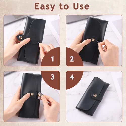 10 set lederen knokkels, PU lederen knoop Sluiting 5 kleuren voor naaien op, lederen portemonnee sluitingen voor portemonnee, telefoon geval, jas, notebook, DIY werk 4