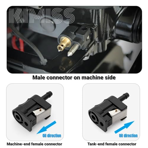 1/4 inch Fuel Tank Plug Tube Fitting Joint Fit voor buiten (zwart) 3