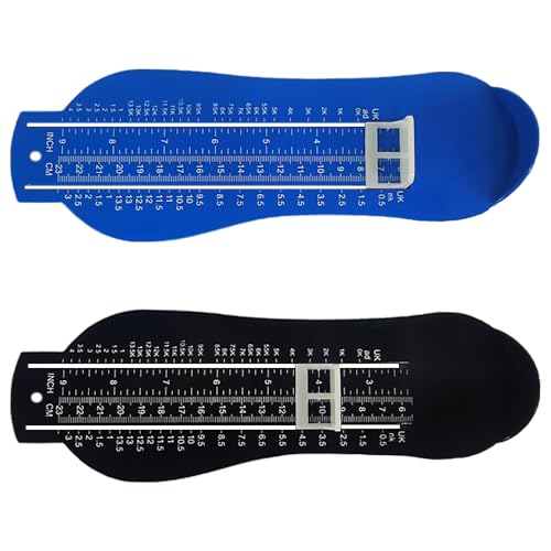 2 st. Kinderen voet meetinstrument, kinderen en familie voet tester 23cm/9.06" Gemakkelijk Home voet meting Zorg ervoor dat correct passen elke keer voor schoen montage voetmeter, blauw