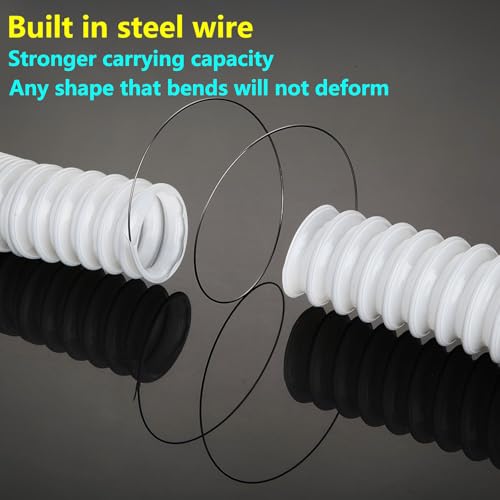 1 Piece Flexibele afvoerslang, Strekbare gootslang, uitschuifbare 380mm tot 720mm, flexibele buisaansluiting voor keuken en badkamer afvoer 4