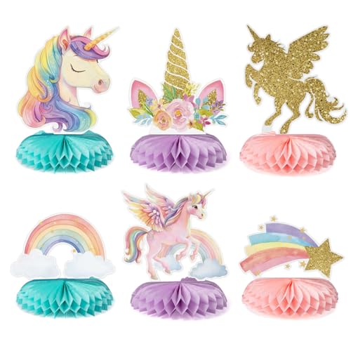 6 stukken tafellopers eenhoorn verjaardag doop centerpiece honingraat patroon decoratie verjaardag doop meisje tafel