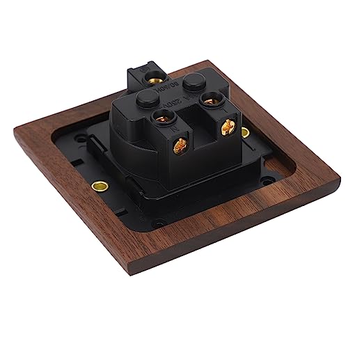EU Standard Retro Black Walnut Socket 16A 250V elektrische switch Socket Receptacle voor elektronische apparaten en kleine apparaten 5