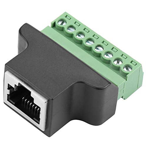 Ethernet RJ45 Bus Schroefklem 8 Pin CCTV Digitale DVR Adapter Socket Network Plug Cable Extender Adapter 4