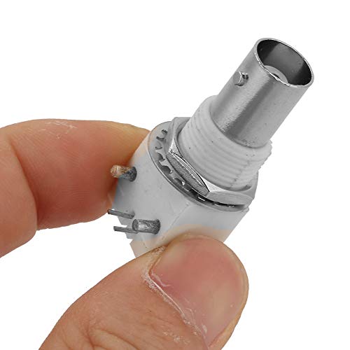 PCB Mount Connector, 10st 90 Degree White PCB Mount BNC Connector Card 2P BNCQ9 Adapter voor CCTV Systems 4