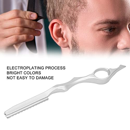 Professionele Hair Styling Thinner Texturizing Cutting Feather Razor, Hair Styling Razor Hair Thinning Comb Hair Texturizing Cutting Razor Comb voor Salon Home Use(Zilver) 5