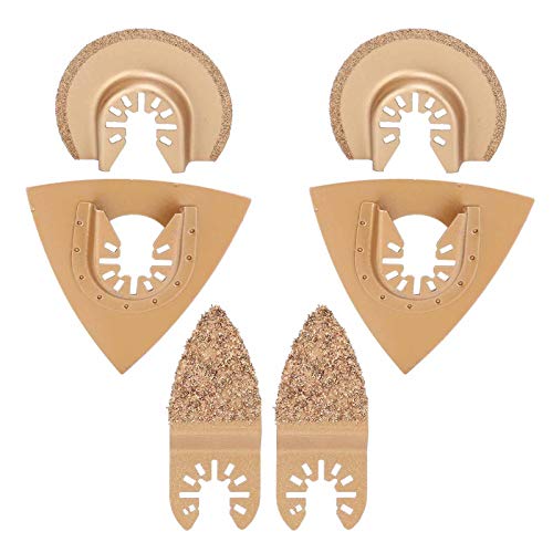 6PCS Zaagbladen Set, Oscillating Tool Blades, Oscillating Multi Tool Saw Blades Accessoire Set, Multi-Function Oscillating Saw Blades Gereedschap Houtbewerking Supplies