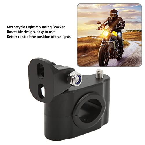 1 Paar Motorfiets Spotlight Bracket, 360 Degree Rotatie Motorfiets Licht Montage Bracket, Aluminium Legering Motor LED-koplamp Clips Houder 5