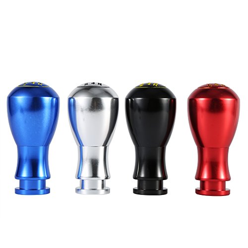 Universele Automatische Handleiding 5 Snelheid Gear Knob Aluminium Auto Gear Shifter Button Stick Head Lever