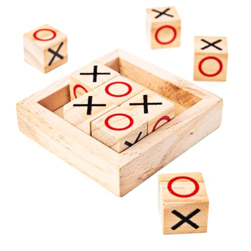 Sea Noughts and Crosses Game, Houten Game, Boter, Kaas en Eieren Game, Board Games, Travel Games, Board Games voor gezinnen, Jongens Grills Games