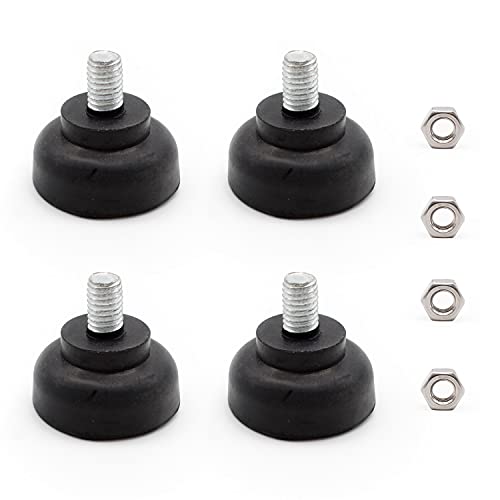 4 stuks verstelbare meubels, M8 x 30 schuifvloer, schroefpoten voor meubels met vier noten, kan worden gebruikt voor meubels, tafels en stoelen, banken
