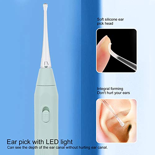 Ear Curette Earpick Kit met zaklamp, Earwax Eliminator LED Light Tweezers voor het verwijderen van oorwas voor kinderen Volwassenen en ouderen met opbergdoos