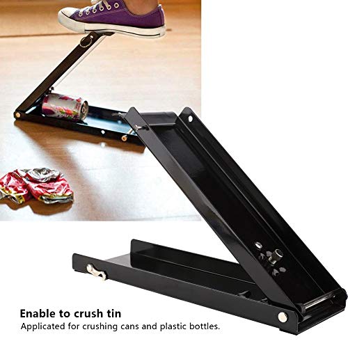 16-oz Black Pedal Can Crusher, zware industriële hardware handgereedschappen voor plastic flessen 4