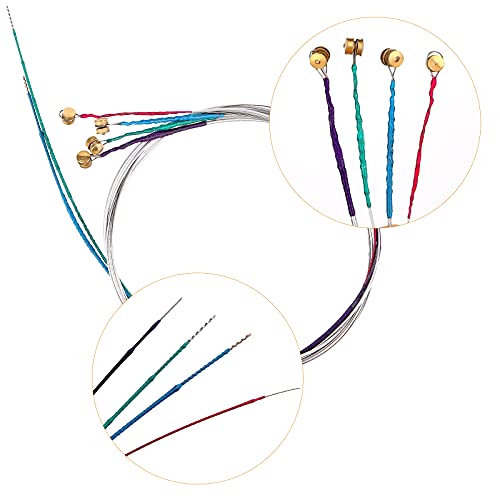 2 Sets 4/4 Viool Universal String Classical Silver String (GDAE) Steel Core met vernikkelde stuurkop voor vioolinstrumenten 3