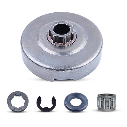 3/8" 7T Clutch Drum Rim Sprocket Naaldlager Wasmachine voor Husqvarna 365 372 362 371 372XP Kettingzagen met Clip Vervangen Reserveonderdelen