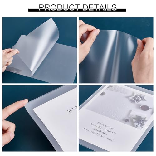 50 stuks lamineerfolie, A4, 0,3 mm dik, thermische lamineerfolie, voor foto's en posters, 30,6 x 20,1 cm 3