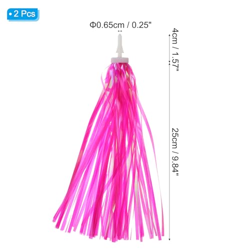 Bike Streamers, Kleurrijke Scooter Handlebar Tassels Handles Libbon Accessoires Decoraties voor meisjes fiets Tricycle Handle, Roze