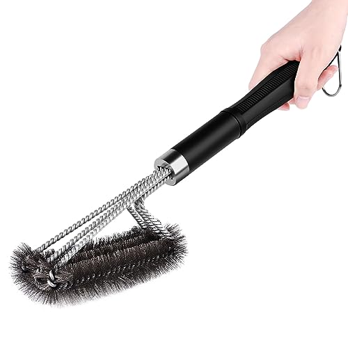 BBQ Grill reinigen borstel, Barbecue stalen borstel, Barbecue Grill Wire Brush met afneembare handgreep, voor alle soorten grills Zware reiniging