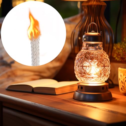 20 st. 6mm Olielamp Wick Vervanging Wick, Ronde Katoenen Wicks voor Olielampen, Gevlochten Katoenen Toorts Vervanging Wick, Alcohol Kaars Brander, Petroleum Lamp, Olie Lantaarn 3
