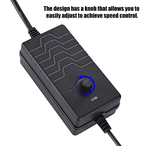 72W 2A 24-36V Power Adapter, Spanning verstelbaar met LED Display, 5.5 * 2.1mm, 5.5 * 2.5mm Universele, Meerdere Bescherming, voor elektrische Ventilator, Router, TV, DVD, LED, enz. (Zwart) 3