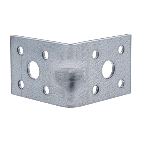 Hoek Brace Brace Brace 90 Hoek Versterkte elleboog Robuuste stalen connector L-vormige Heavy Duty Hoek Bracket 90x50x50x2mm Galvanized Supporter (Pack of 10) 4