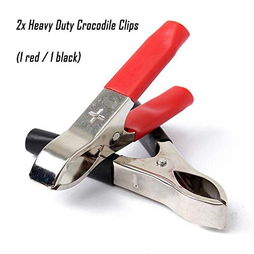 Hoge sterkte Crocodile Clips, Geïsoleerde Crocodile Clips, Elektrische Test Circuit, Grote Tang, 2 stuks rood + zwart