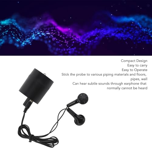 Geluidsversterker, Wall Listening Apparaat, door de Wall Microphone hoge sterkte stem luisteren Detector versterker voor Pijp water olie lek 4