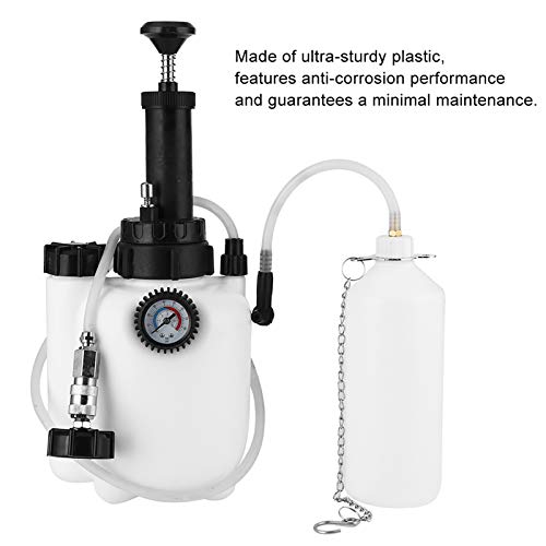 Handmatig koppelingsvloeistof, remvloeistofluchtventilatie Kit, Liquid Air Vent Kit met 3L handdrukpomp, opnieuw vullen Tank 1L Extractor Fles, Hoofdcilinder Adapter Caps, Compatibel