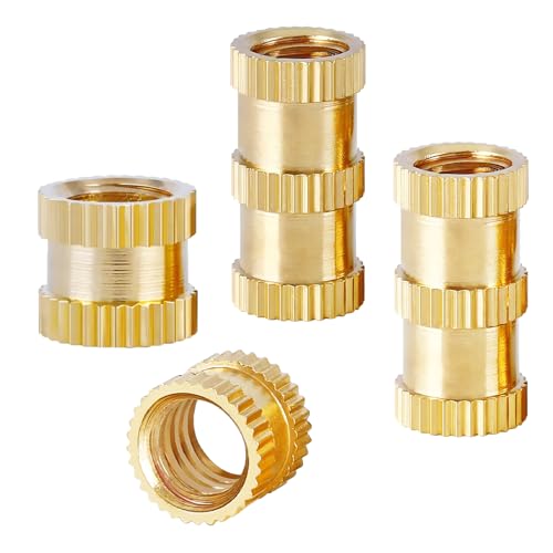 Verpakking van 20 draad inserts, M4 x 8 x 6mm Insert Nuts, 3D Printing Brass Threaded Bushings voor 3D Printing Components en Plastic Onderdelen