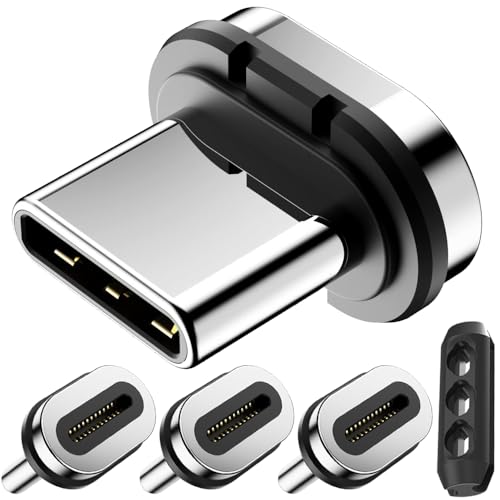 24 Pin USB C Magnetische Plugs, 100W PD 24 Pin Type-C Fast Charging Plugs voor telefoons, tabletten of andere apparaten (5 Pack)