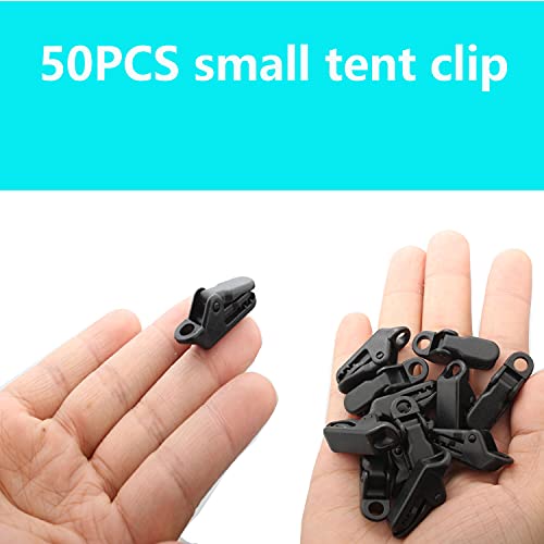 Tent Clips set dekbed Clips kleine klem Dekbedhouder Clips Zeilklemmen Clips, 50 stuks Winddichte voortent Clips Clips Klem Clips Klem Klem Clips Plastic Crocodile Clip voor Outdoor