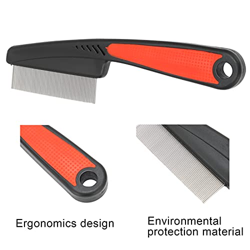 Metal Human Lice Comb Lausinator Nit Comb Extra Fijn, Net Comb Verwijdert Veilig Lice Gemaakt van roestvrij staal Extra Fijn voor baby's, kinderen, volwassenen en huisdieren, Professional Lice Comb 5