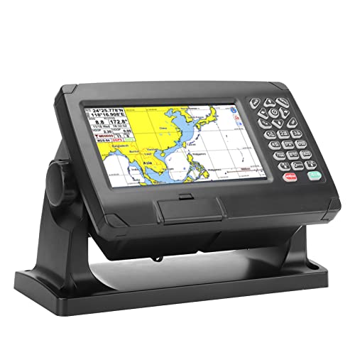 Naval Chartplotter, GPS Chartplotter Satellite Navigator AIS Transponder, met GNSS Antenna Dual Map System IPX6 Wa 5