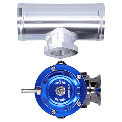 Blow Valve Aluminium Billet Turbo Drain Valve 2.5" Flange Pipe, TypeRS Universal SDDBOVGRSBL FPG250 (Blue)