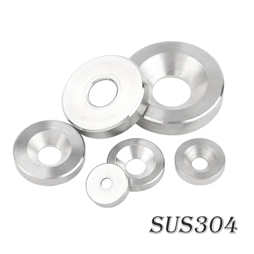 Verpakking van 20 Roestvrij stalen ringen Countersunk ringen M6 x 20 x 4mm Countersunk Hoofdringen Sluitringen voor verzonken schroeven 5