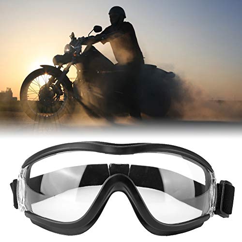 Motorfiets Goggles Anti-Fog Safety Goggles, stofdicht Windbestendig met verstelbare anti-slip band, heldere lens voor bescherming 3