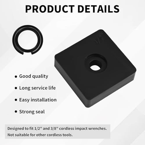 41st Set van veerringen 3/8 & 1/2 Inch met O-ringen, Inclusief installatiegereedschap voor aambeeldveren Geschikt voor elektrische en pneumatische slagmoersleutels 4